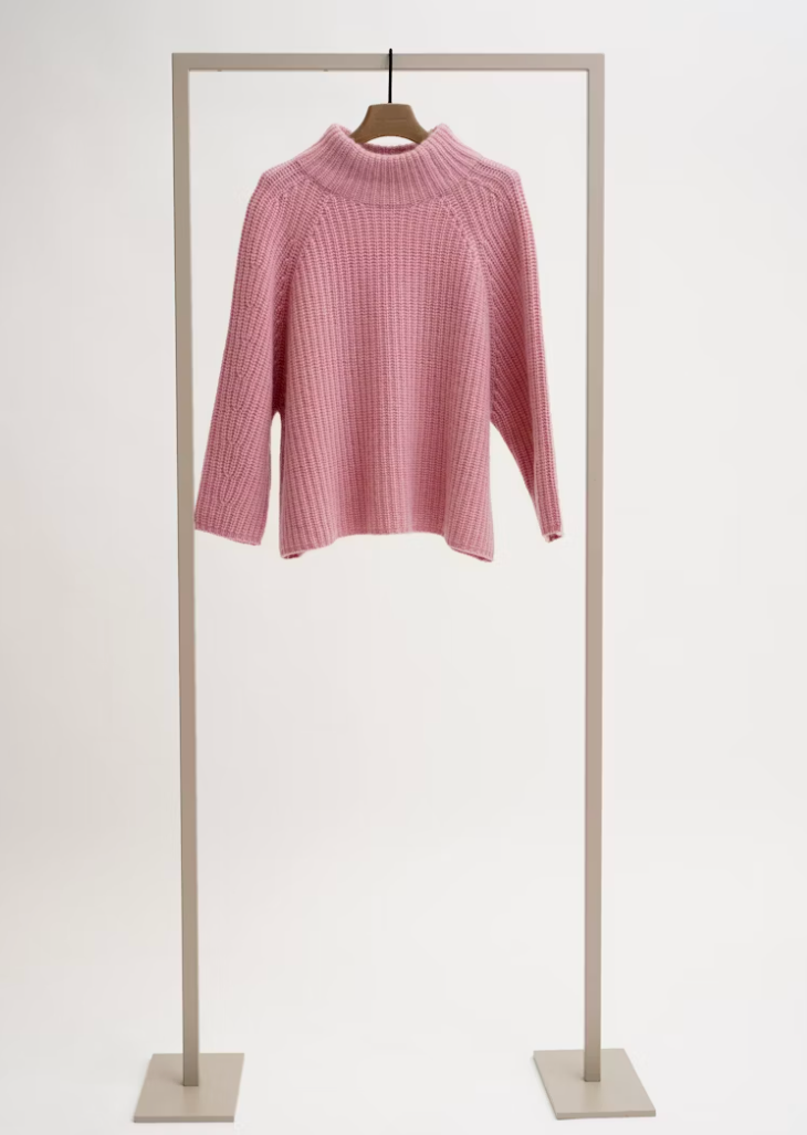 Pullover mit Cashmere - Rosé