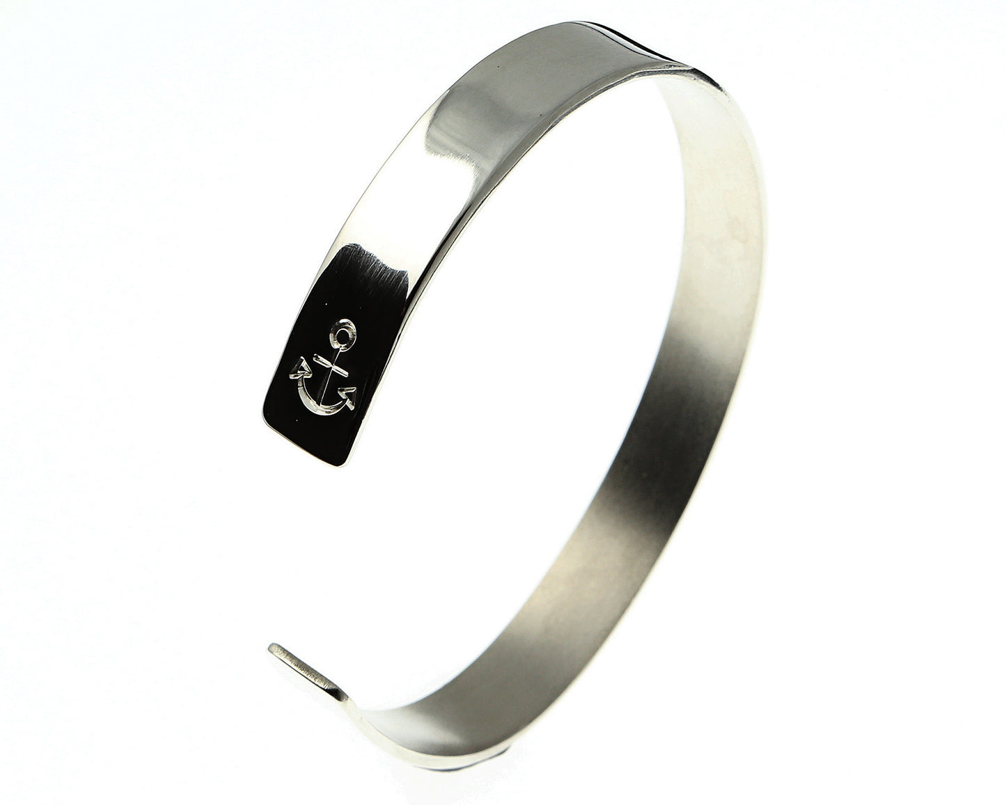 Armspange Finn poliert 925 Sterling Silber