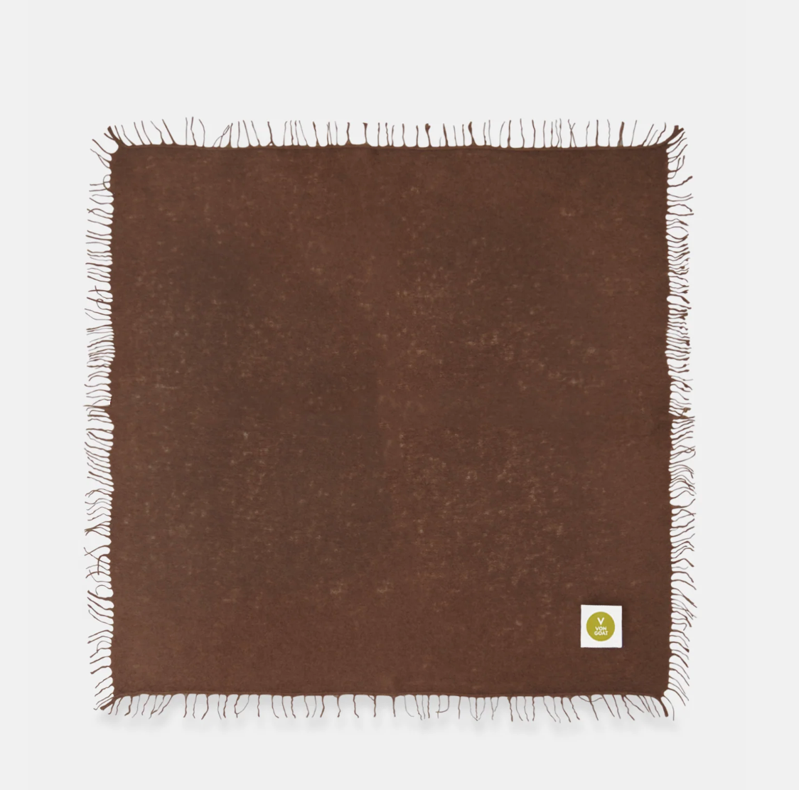 Cashmerebandana mit Fransen - French Roast