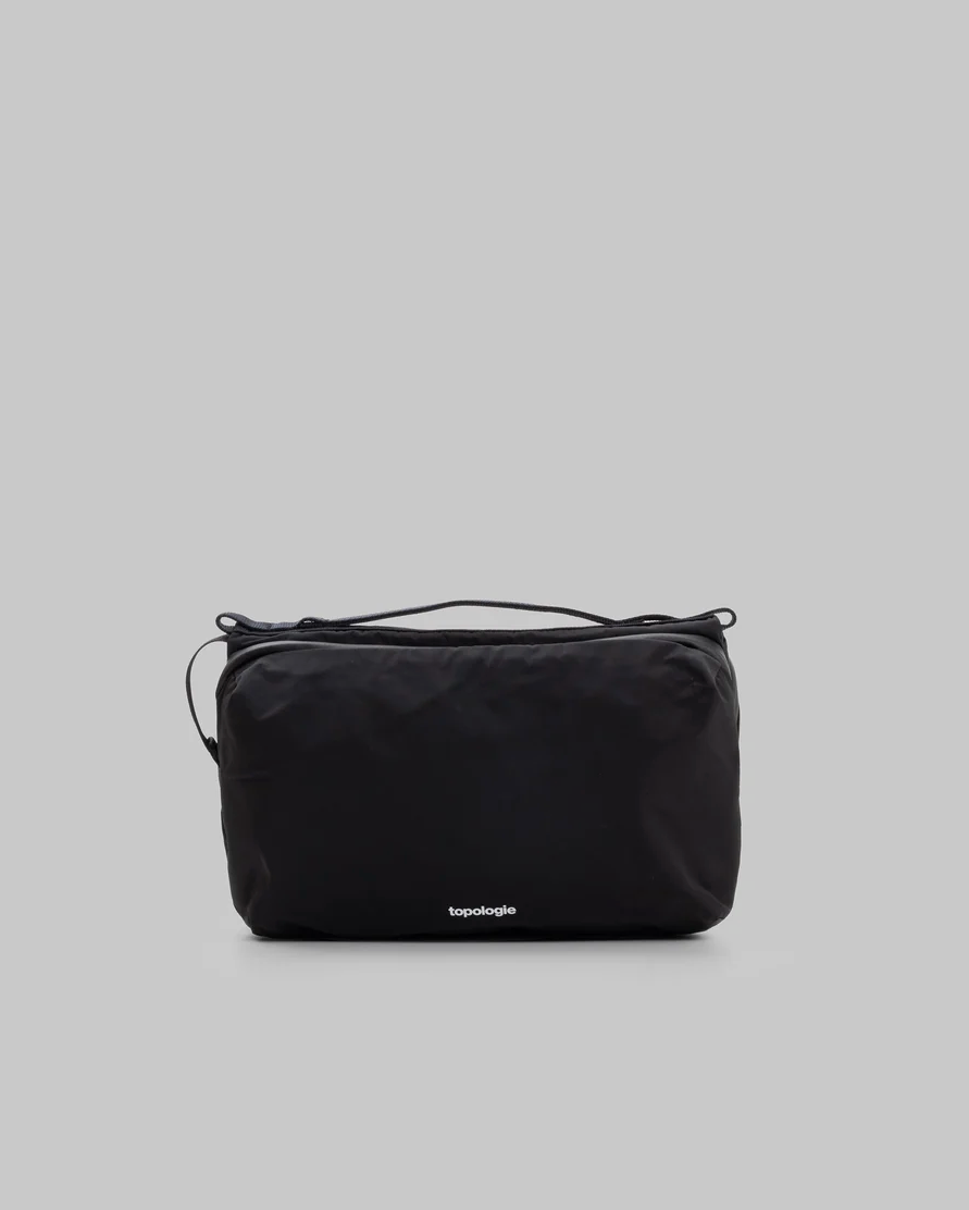 Bottle Sacoche Large Black Tech Sateen