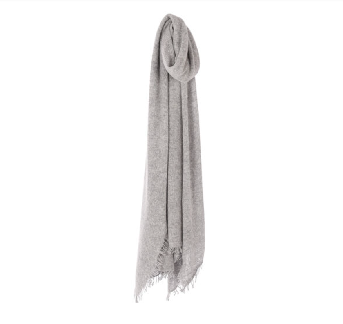 Cashmere scarf Light Grey Melange