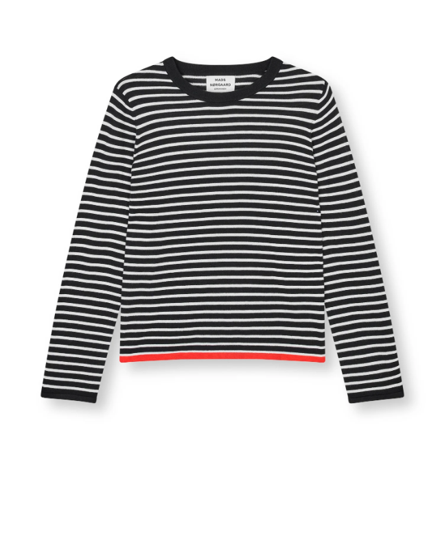 Fine Merino Ivy Knit Black/ Vanilla Ice