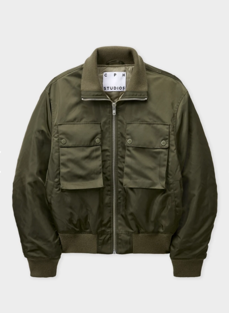 Bomberjacke Oliv