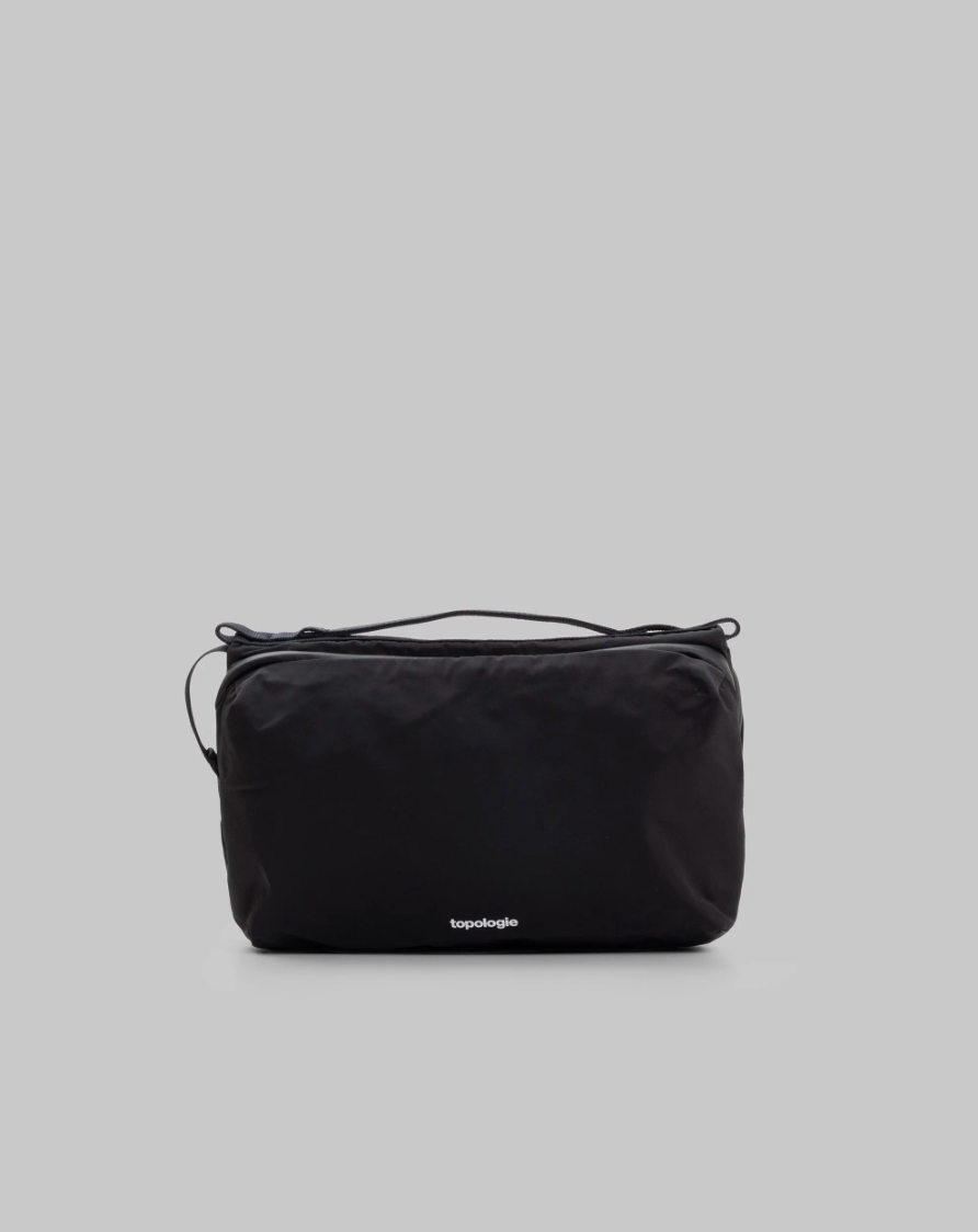 Bottle Sacoche Large - black tech sateen
