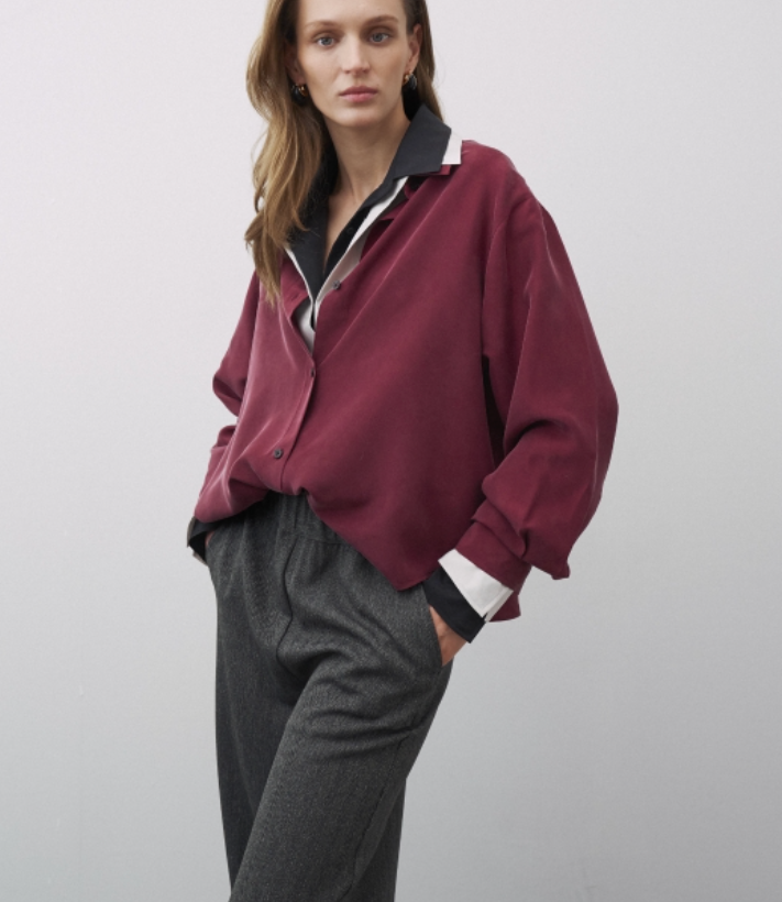 Bluse Elsa Burgundy