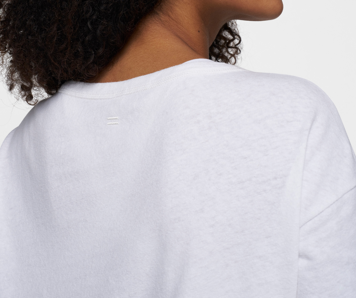 The long Sleeve Tee - Weiß