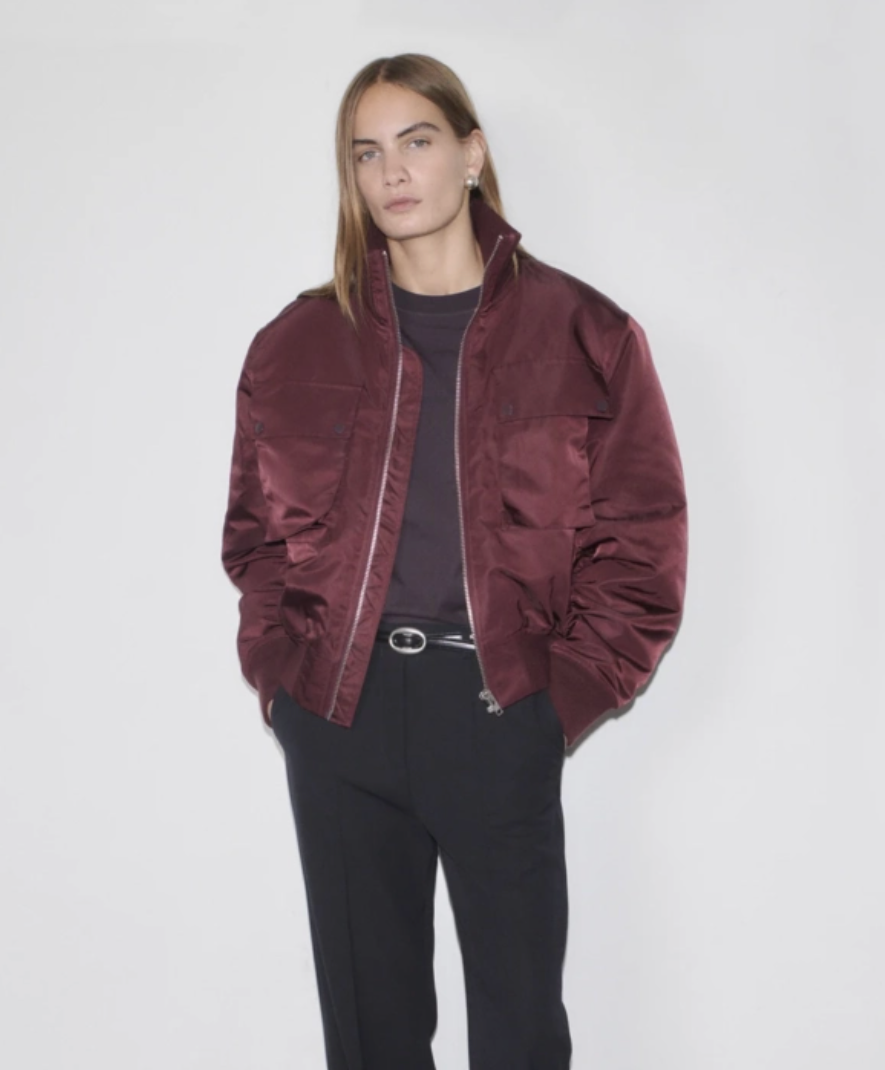 Bomberjacke Burgundy