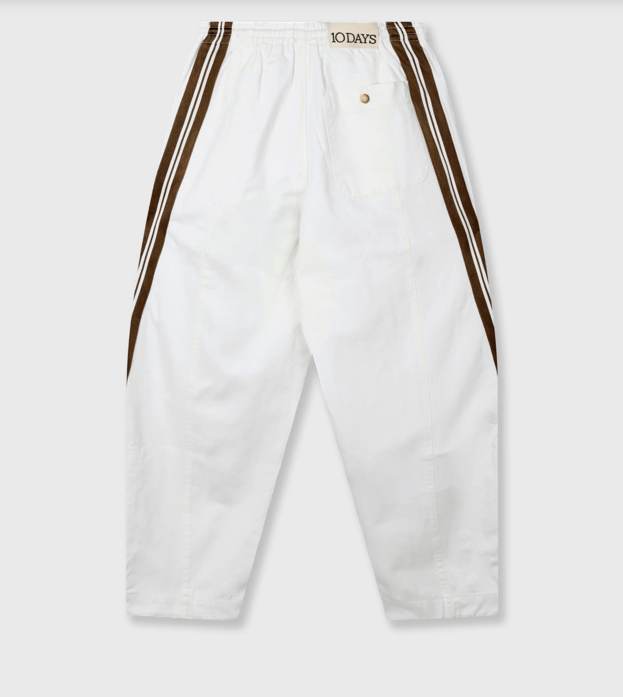 Wide tapered pants - optic white