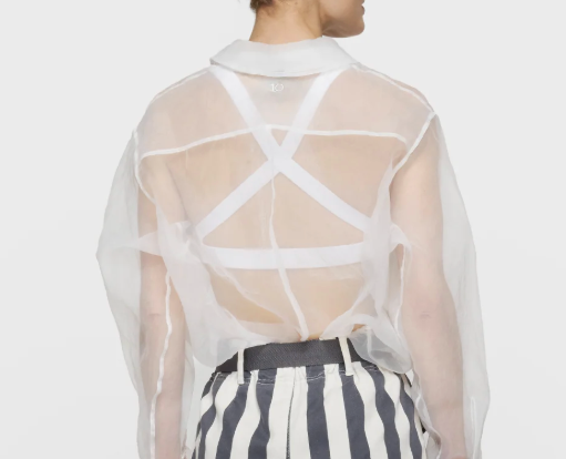 Angel shirt organza - ecru