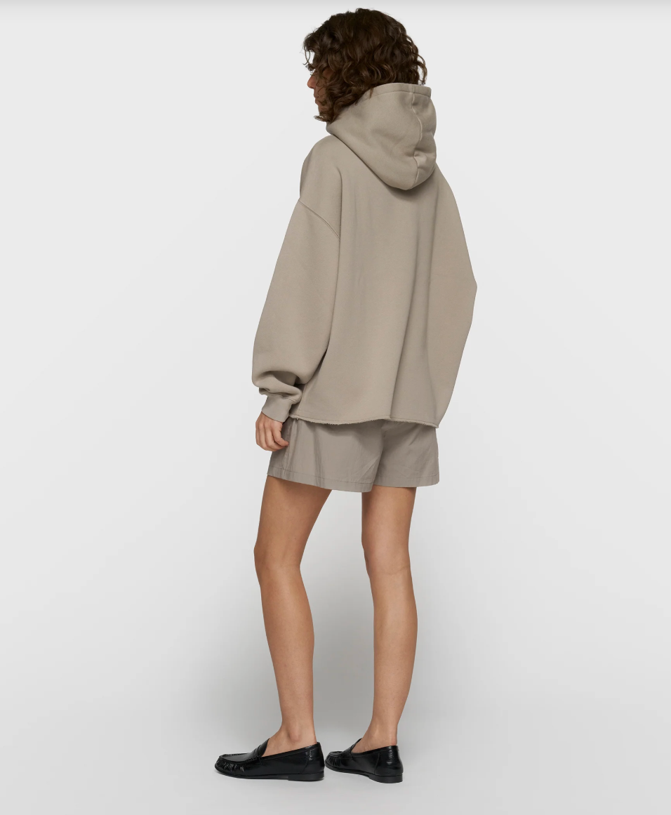 Statement logo hoodie - fog