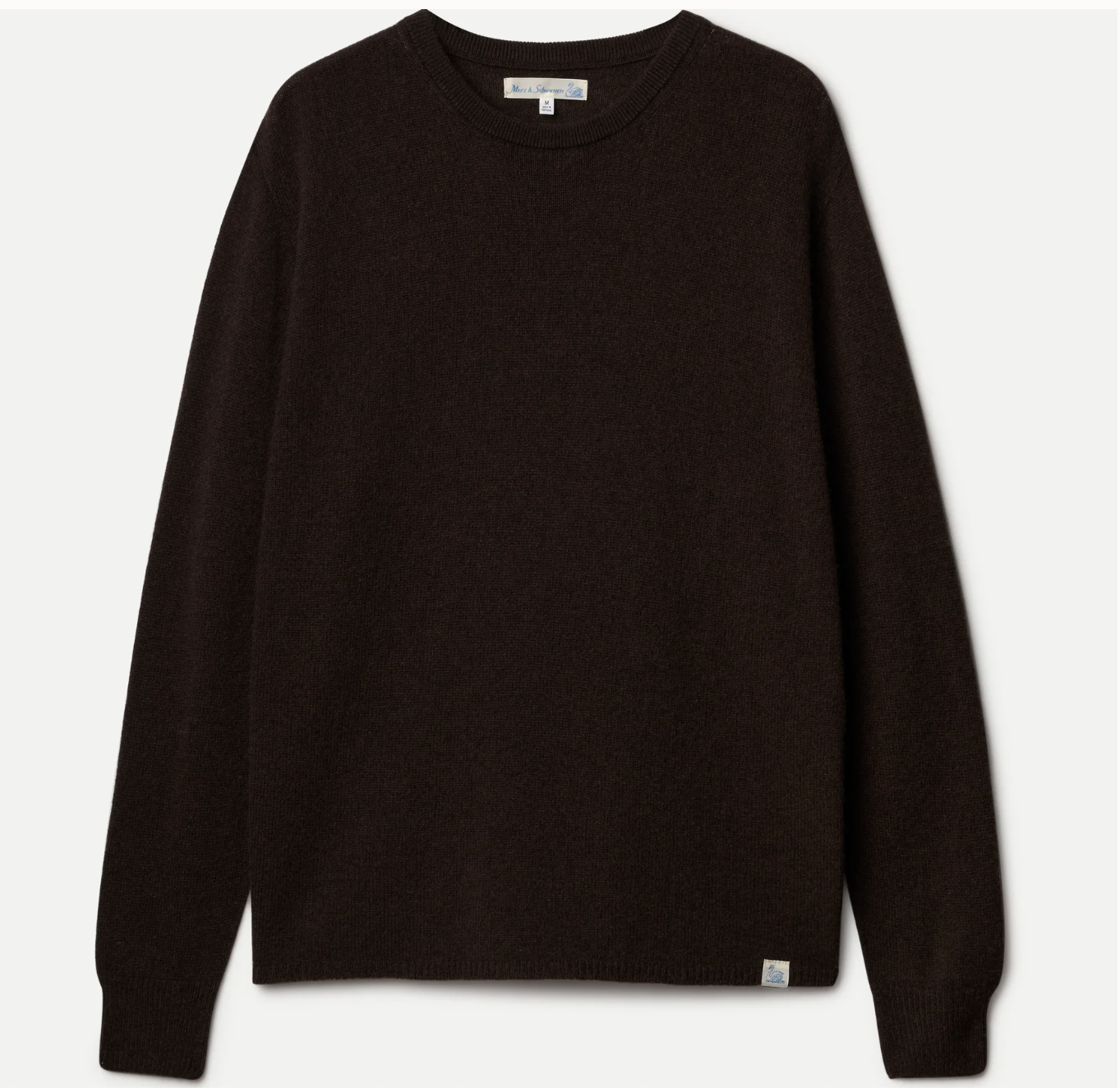Lightweight Merino Wool-Cashmere-Silk Sweater unisex - espresso