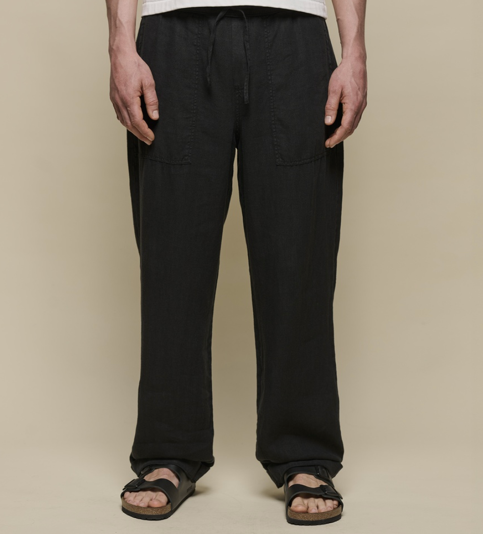 Unisex Leinenhose - black