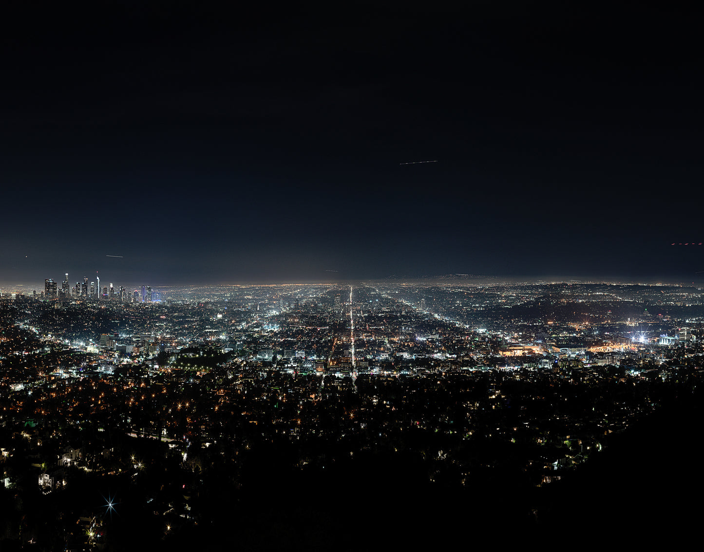 Los Angeles mit Schattenfugenrahmen