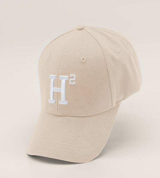 Cap Beige mit weißer Schrift