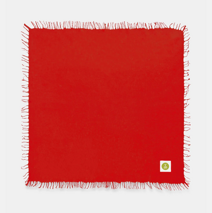 Cashmerebandana mit Fransen - lipstick