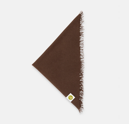 Cashmerebandana mit Fransen - French Roast
