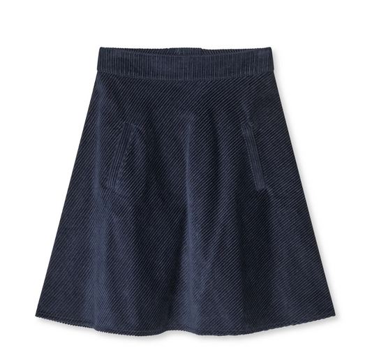 Pretty Cord Stelly Skirt - Parisian Night