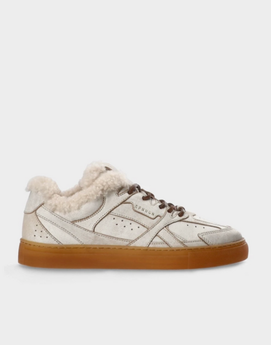 CPH63 vintage leather teddy cream