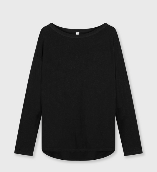 The long Sleeve - Schwarz