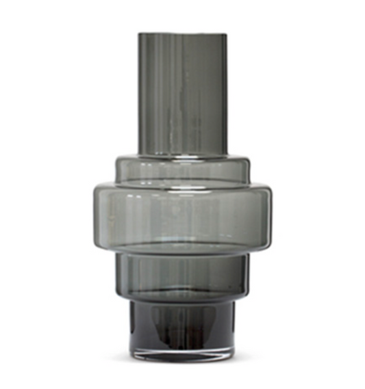Vase Hurricane No.45 - Smoked Grey
