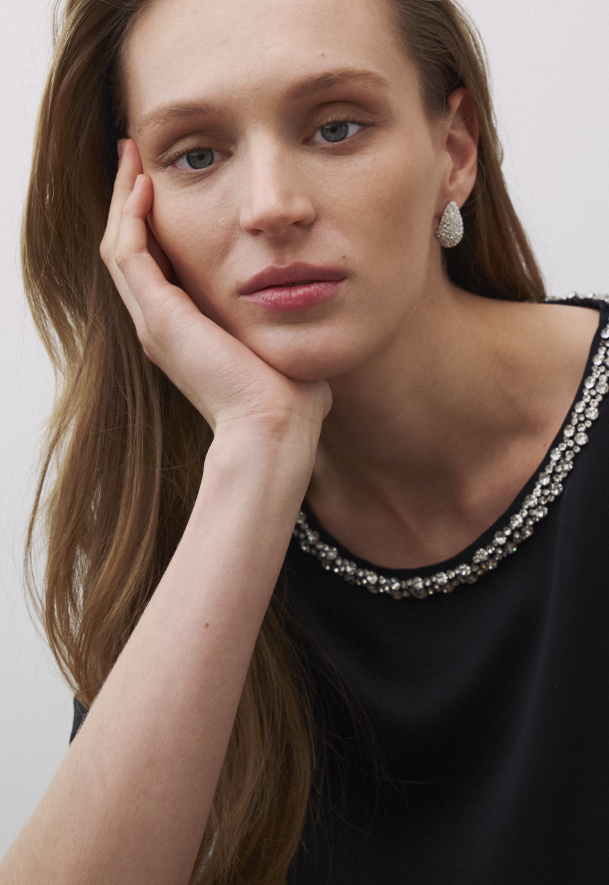 Kurzarmbluse - Amber Fancy