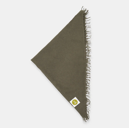 Bandana Smokey Olive mit Fransen