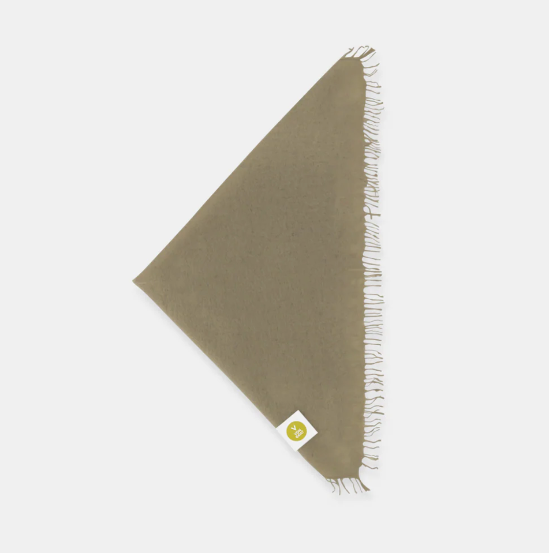 Bandana Plaza Taupe mit Fransen