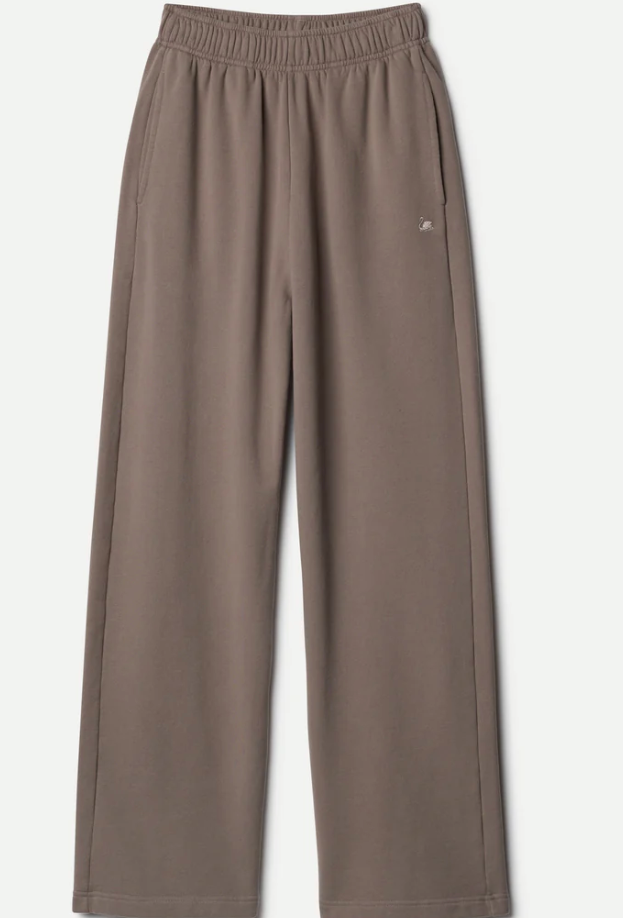 Relaxed Cotton Soft Fleece Sweatpants - faded grain