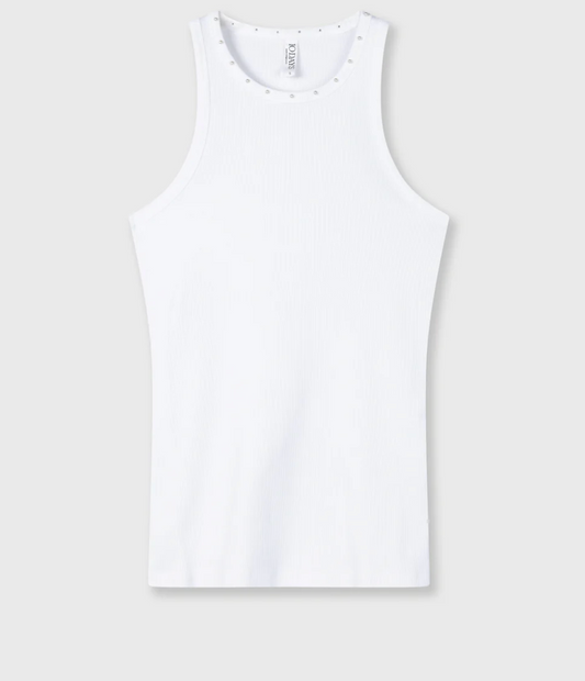 Tank Top pearls - White