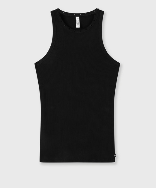 Tank Top pearls - Black