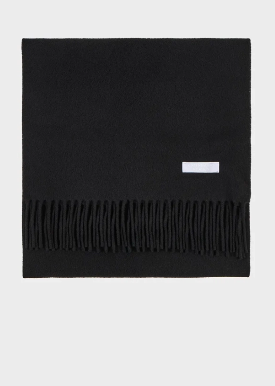 Schal 18 wool - black