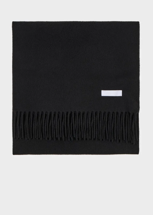 Schal 18 wool - black