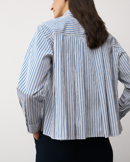 Wanda - cotton stripe blouse