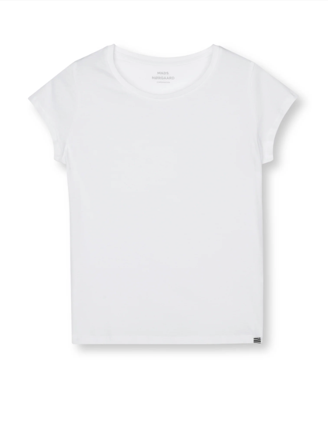 Fine Jersey Teasy Tee - white