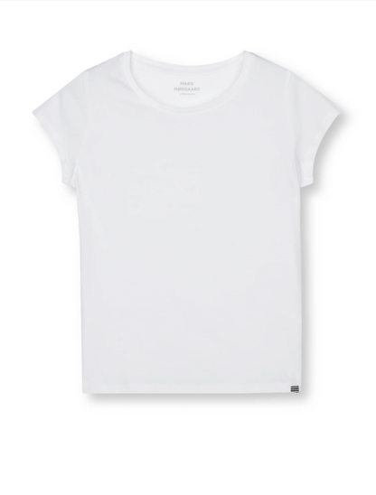 Fine Jersey Teasy Tee - white