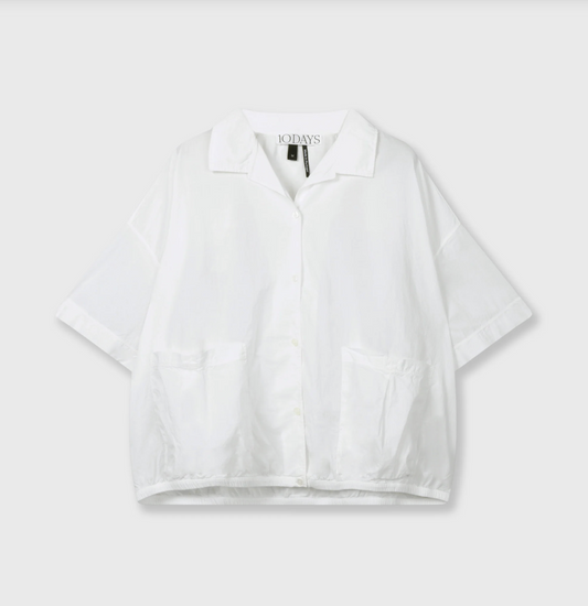 Oversized blouse jacket - ecru