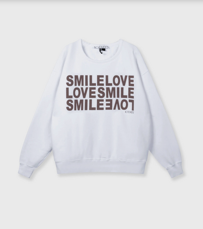 Statement Sweater smile - white