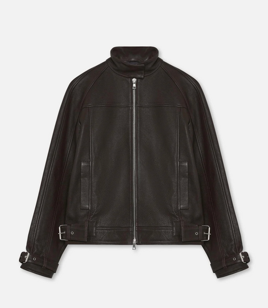 Lederjacke - coffee bean