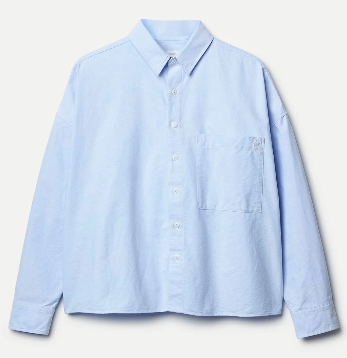 Oxford Hemd Boxy Style - light blue