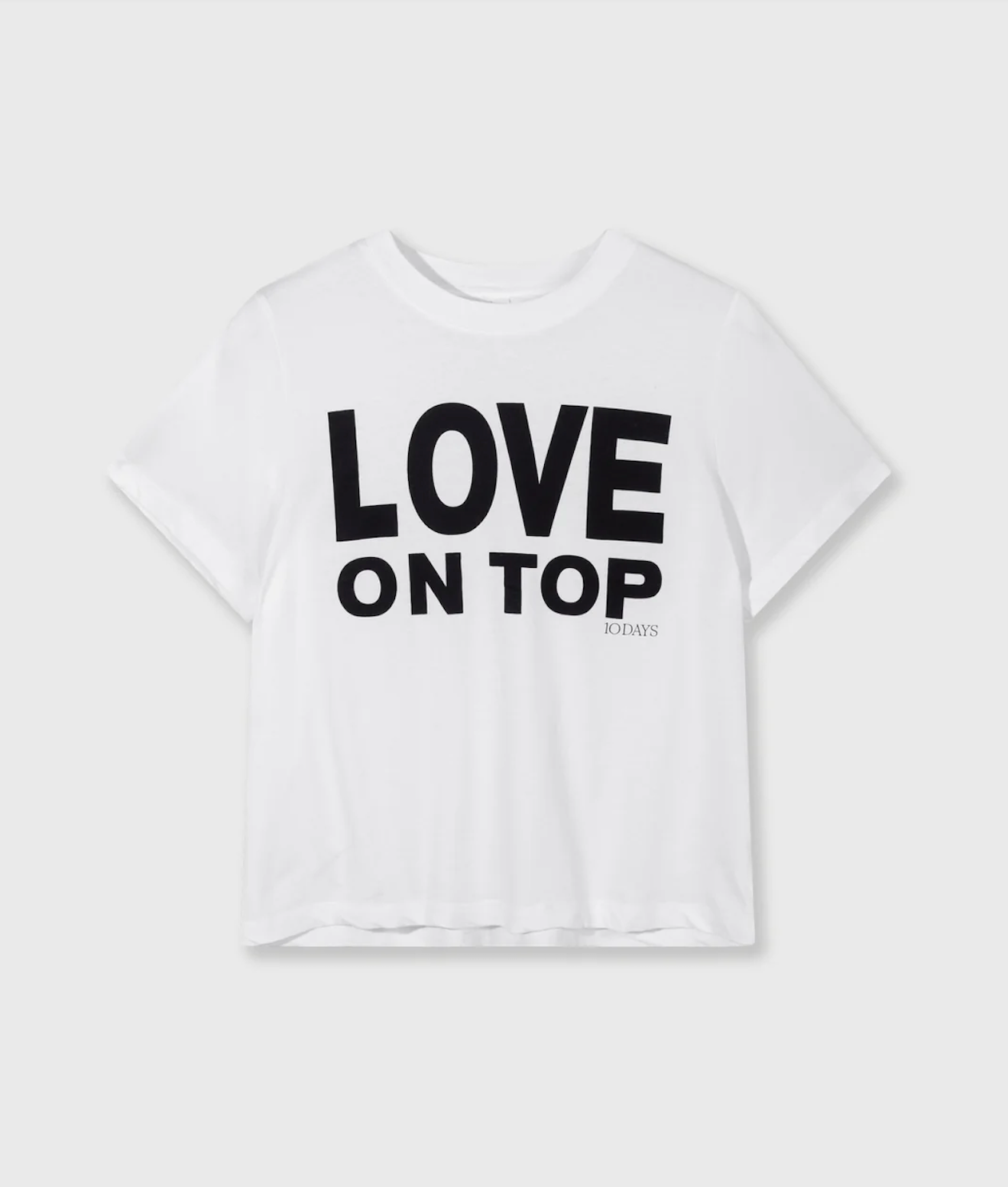 Love petite tee - white