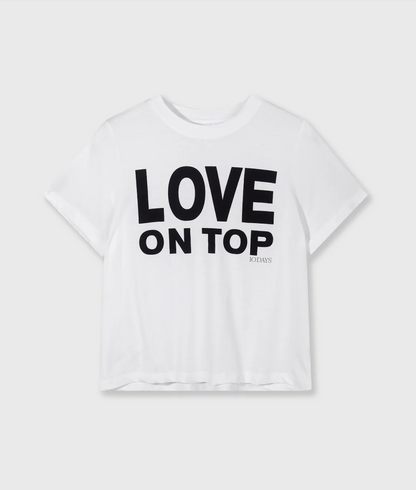 Love petite tee - white