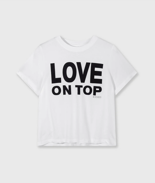 Love petite tee - white