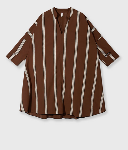 A-line tunic stripes - Kleid