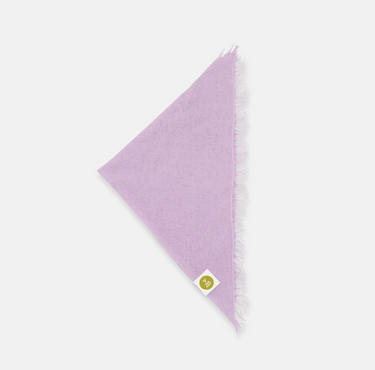 Cashmerebandana mit Fransen - lavender
