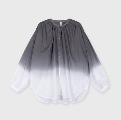 Dip dye blouse - mid grey