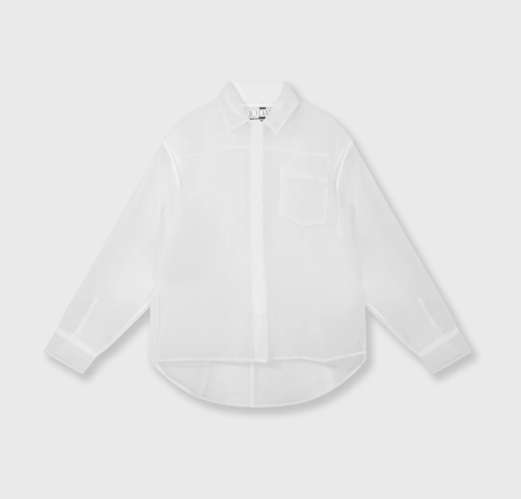 Angel shirt organza - ecru
