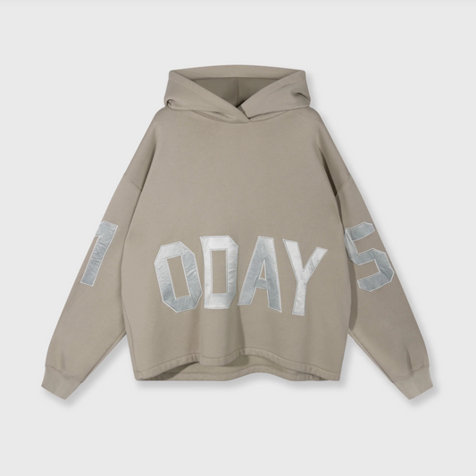 Statement logo hoodie - fog