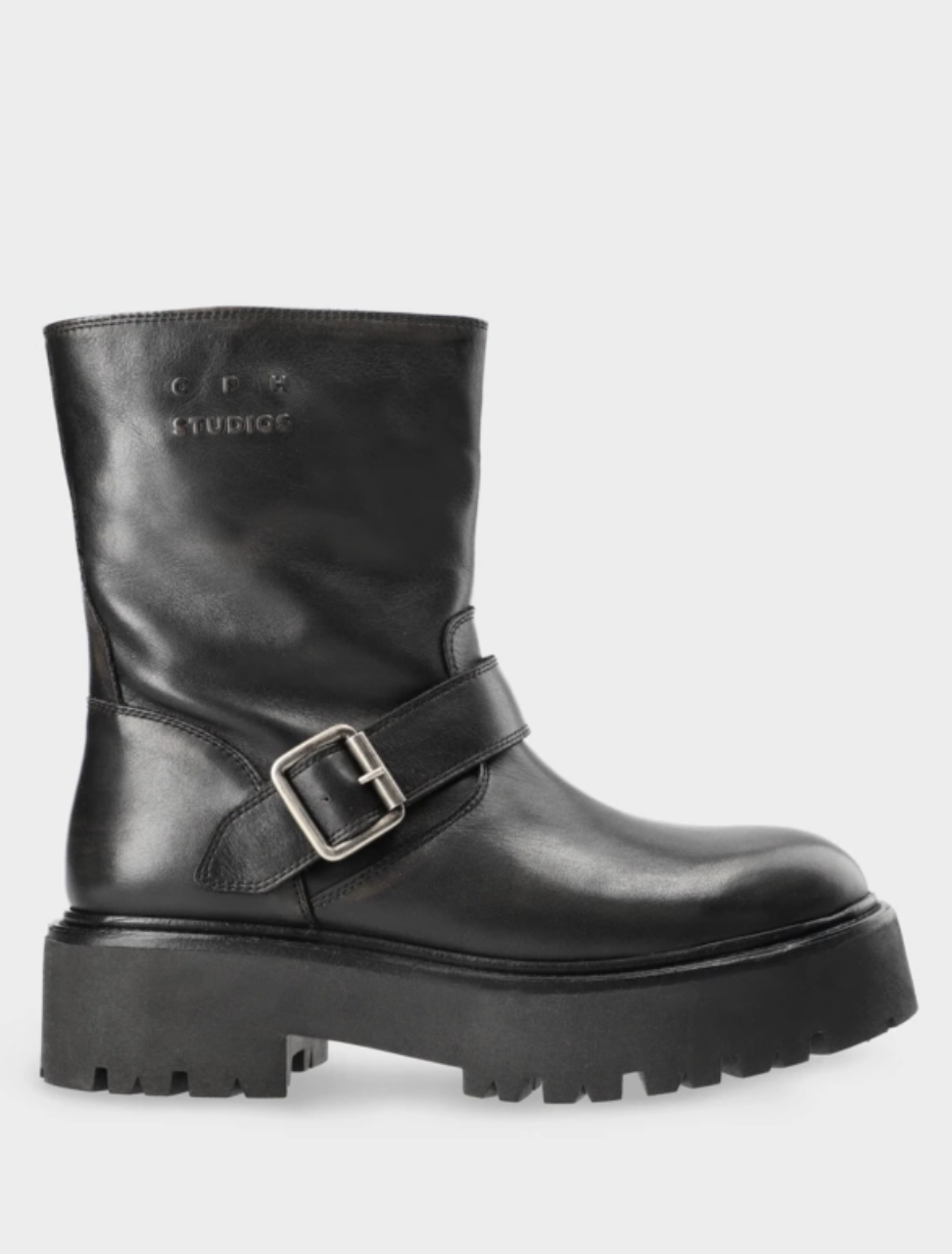 CPH900 Biker Chelsea - vintage leather black