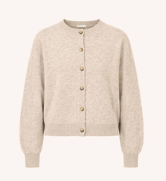 Cardigan cleo merino cardigan - oyster melee