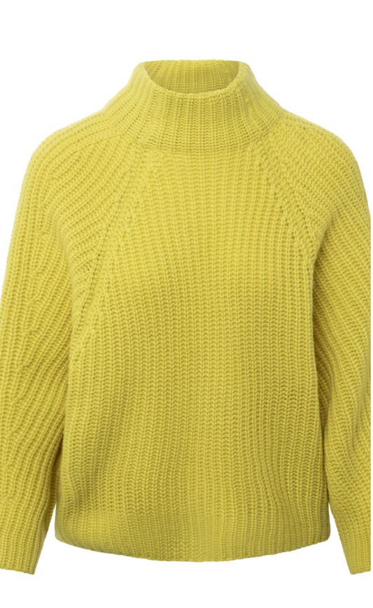 Pullover Lona crop - yellow